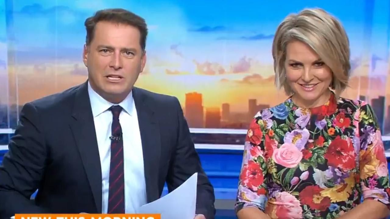 Today’s flagging ratings come despite the dumping of Karl Stefanovic last year. Picture: Channel 9 