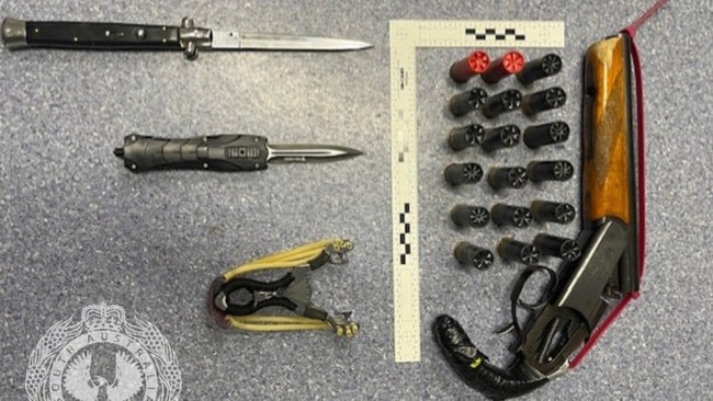 Police allegedly found firearms at a man's Port Pirie South home on Thursday.