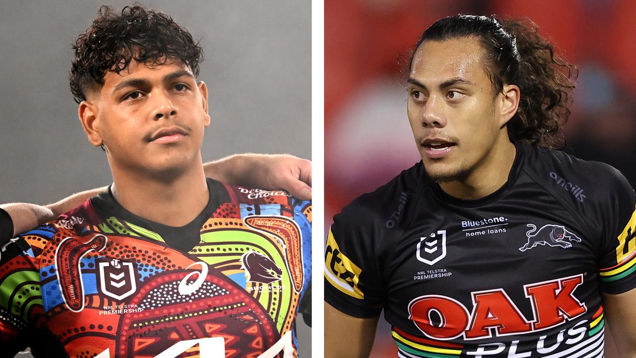 Selwyn Cobbo has branded Jarome Luai a "grub." Picture: Getty