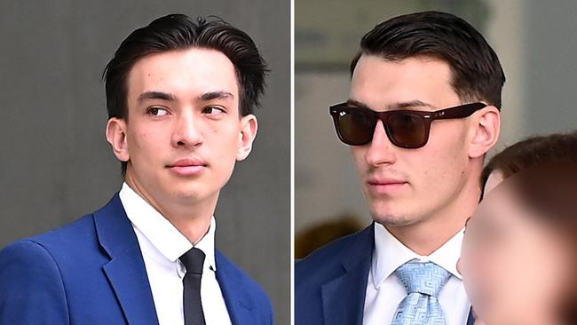 Charlie Tianma He, 22 of Runcorn, and Tyler Phillip Sullivan, 21 of Drewvale, are on trial in the Brisbane District Court for rape. Picture: John Gass