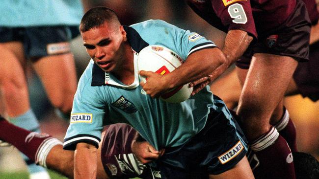 A still young Mundine turns out for NSW in 1999. (David Kapernick)