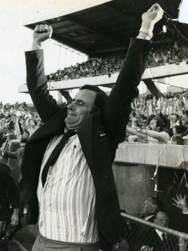 ... and celebrating the 1978 SANFL grand final win over Sturt at Football Park.