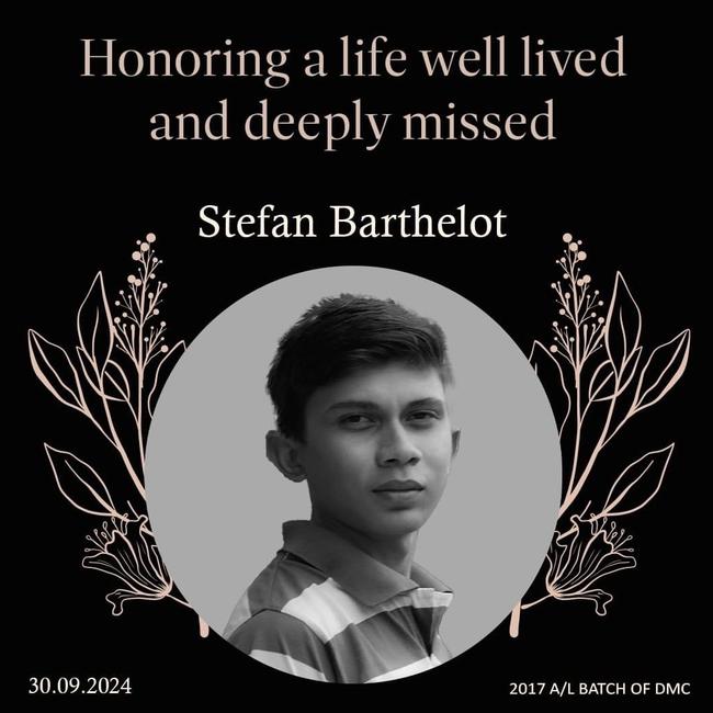 A funeral service will be held for Stefan on Monday, October 7, 2024. Picture: Facebook/Rajitha Gamage