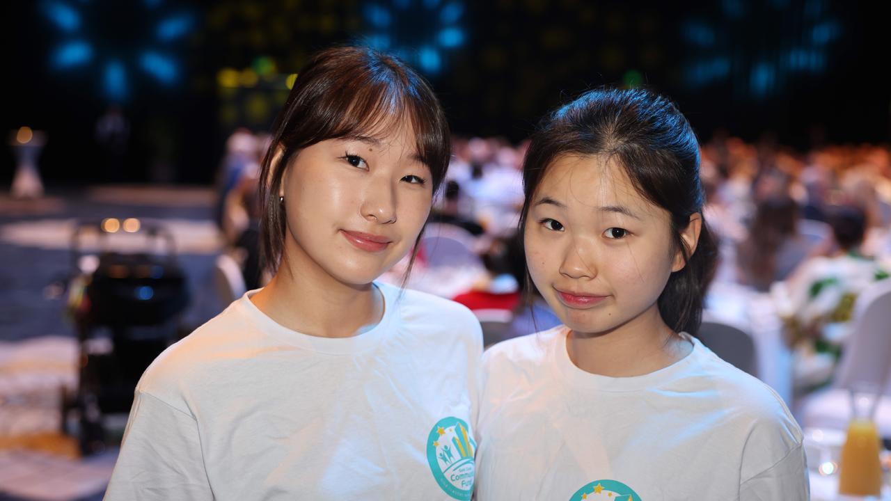 Angela Kwon and Ashley Kwon at the 2023 Christmas Appeal - Gold Coast Leaders Business Breakfast at The Star Gold Coast. Picture, Portia Large.