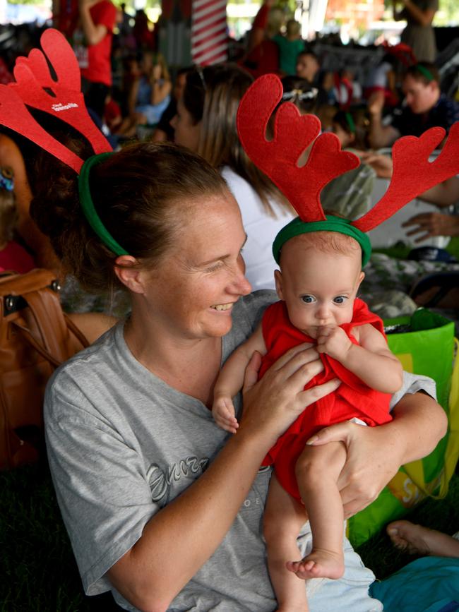 Carols by Candlelight at Riverway 2022. Tamara Rennie with Harper Browning, 5 months. Picture: Evan Morgan