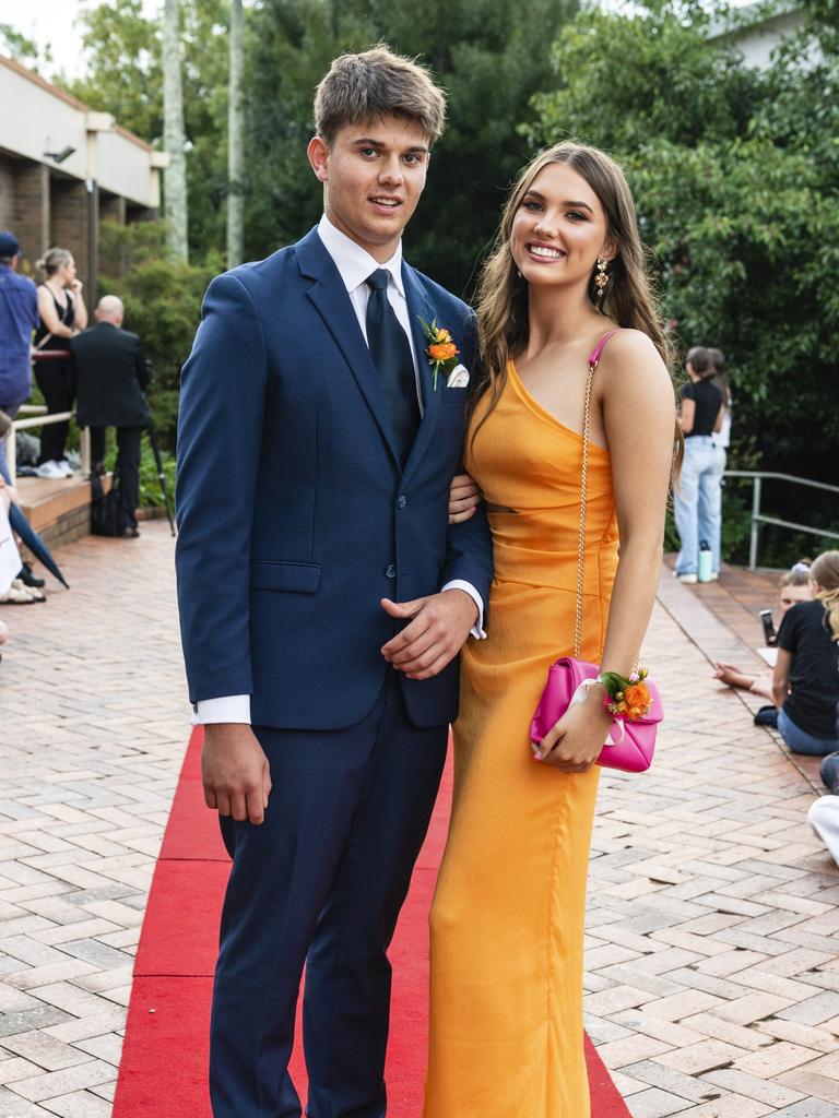 Lucy Watts and Hugh Pollock at Fairholme College formal, Wednesday, March 29, 2023. Picture: Kevin Farmer