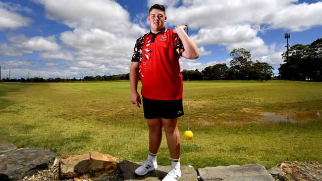 Hammer thrower Jett Carlin is one to watch in 2021. Picture: Sam Wundke