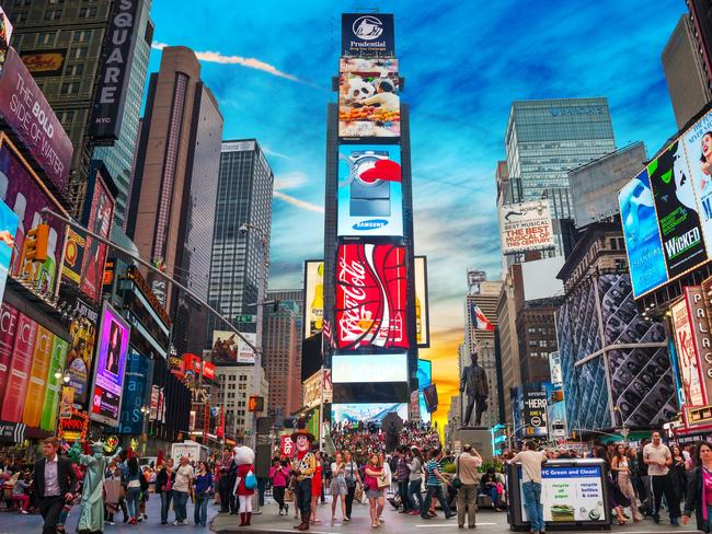 Times Square was mentioned as an ‘easy’ target. Picture: Supplied