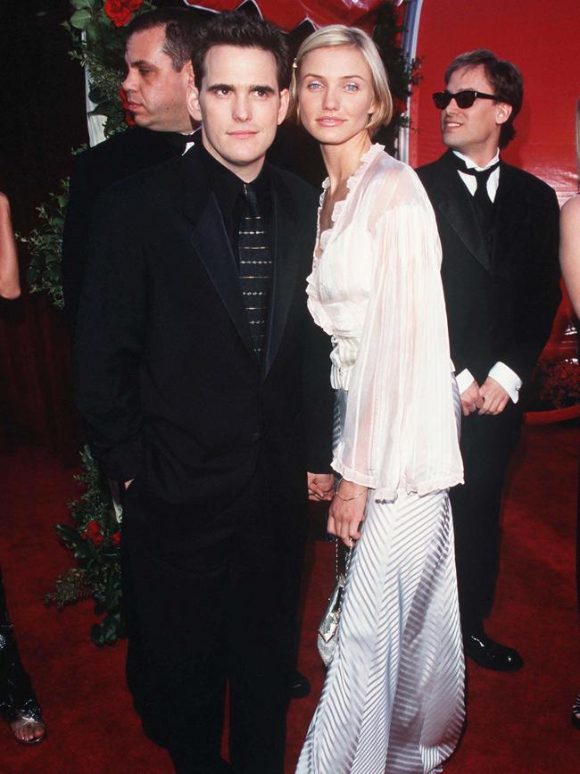 Matt Dillon And Cameron Diaz at the Oscars in 1998. Picture: Getty