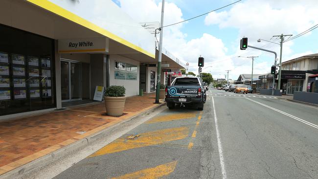 Large loading zones on City Road at Beenleigh, where disabled drivers want greater access and more parking bays. AAP Image/Jono Searle