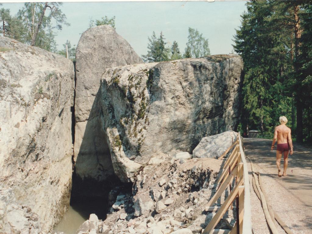 Hunters believe this cave marks the entrance to the Temple of Lemminkäinen.Picture: SWNS / Mega