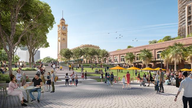 An artist’s impression of Central Square.