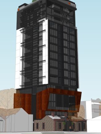 Artist impression of the development at 134 Wright St, Adelaide. Picture Supplied SCAP