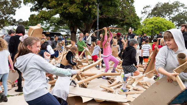 Join the box war this school holidays. Photo: Scott Belzner