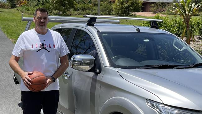 James Stay received a $287 fine after parking on a grass verge at the Coomera Indoor Sports Centre on October 29 after being snapped by a Park Safe vehicle.