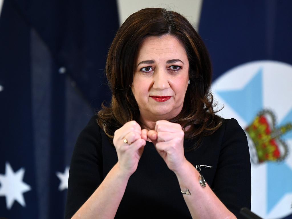 Premier Annastacia Palaszczuk yesterday. Picture: Dan Peled/NCA NewsWire