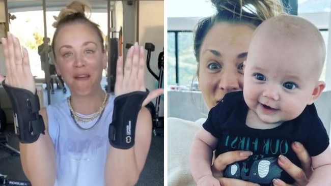 Kaley Cuoco developed carpal tunnel from holding baby daughter