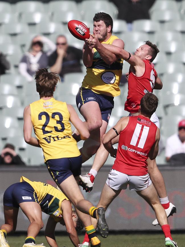 Ruckman Jarrad Redden is back in the Eagles’ line-up. Picture: Sarah Reed