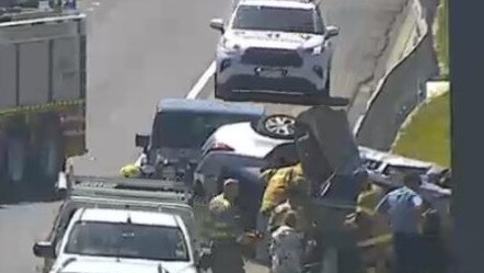 Car flip on the Monash 6/12/2023