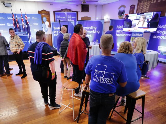 Victorian Liberal Election Party Doncaster Bowling Club.                      Picture: David Caird