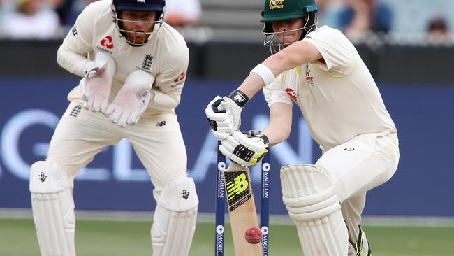 Steve Smith batted for more than seven hours on an MCG pitch that lacked spice. Picture: Michael Klein