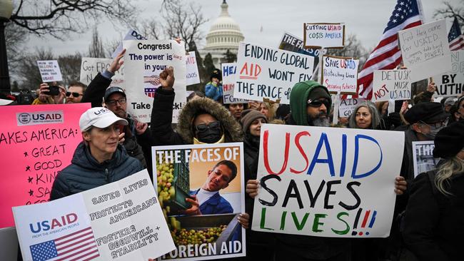 Thousands of staff are being placed on leave from Friday night. Picture: Drew Angerer/AFP