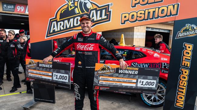 HOBART, AUSTRALIA – MAY 21: (EDITORS NOTE: A polarising filter was used for this image.) Brodie Kostecki driver of the #99 Coca-Cola Racing Chevrolet Camaro ZL1 during qualifying for the Tasmania Supersprint, part of the 2023 Supercars Championship Series at Symmons Plains Raceway on May 21, 2023 in Hobart, Australia. (Photo by Daniel Kalisz/Getty Images)