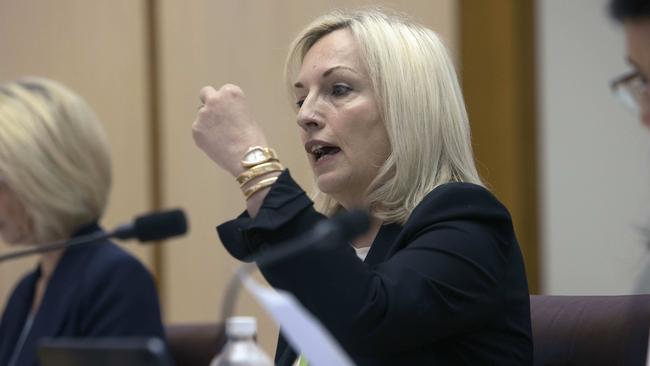 Christine Holgate was griled at a Senate estimates committee over the gift of watches. Picture: Gary Ramage