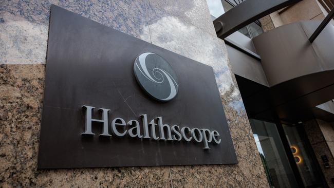 Private hospital operator Healthscope is expected to be sold after being placed into receivership. Picture: NewsWire/Nadir Kinani