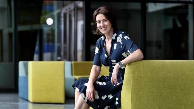 Virginia Trioli, in Melbourne yesterday, will replace Jon Faine as ABC Mornings host. Picture: David Geraghty