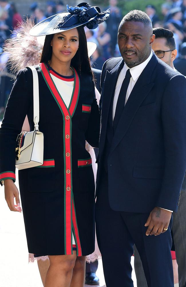 Idris Elba and Sabrina Dhowre. Picture: AFP