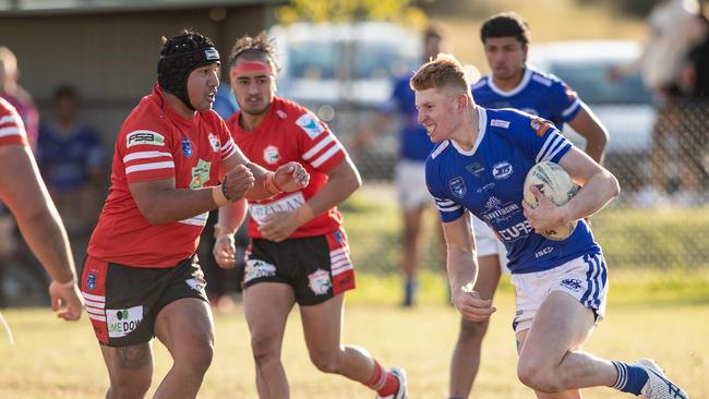 Dylan Ross in action for Narellan against South West Goannas. Pics by Julian Andrews.