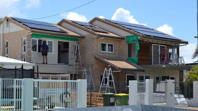 The home where the Thurstons previously lived in Rowes Bay is undergoing renovations.