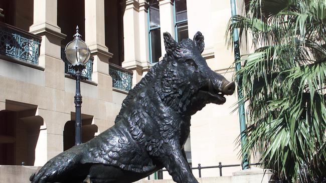 Ms Scott said there are more statues of animals than women in the CBD – including this statue titled ‘Il Porcellino‘.