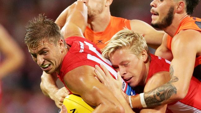 Coach John Longmire says Swan Kieren Jack is battling a hip injury. Picture: Getty Images