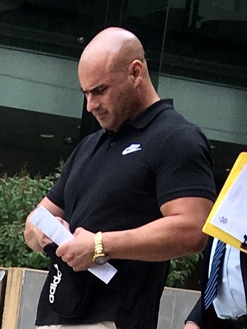 Mario Giovanni Merlo outside Ipswich Courthouse in 2020.