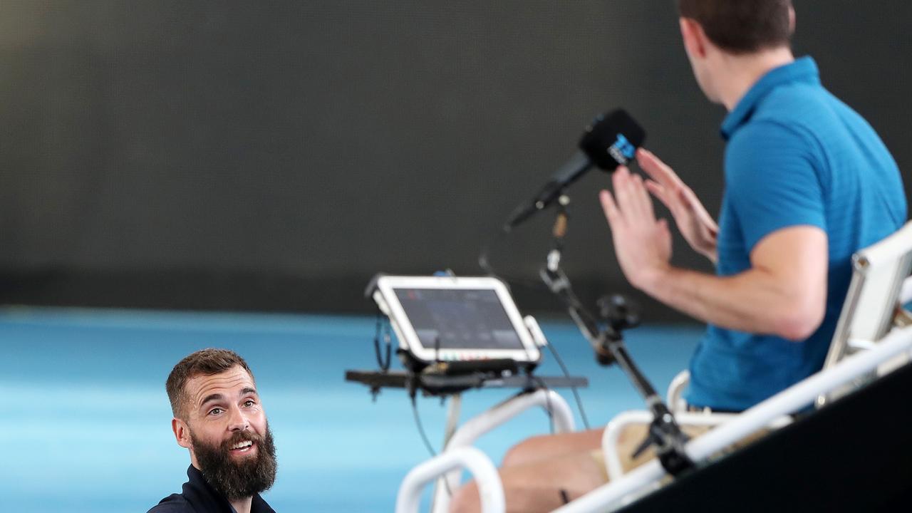 Benoit Paire became increasingly frustrated as the match wore on. Picture: Getty Images