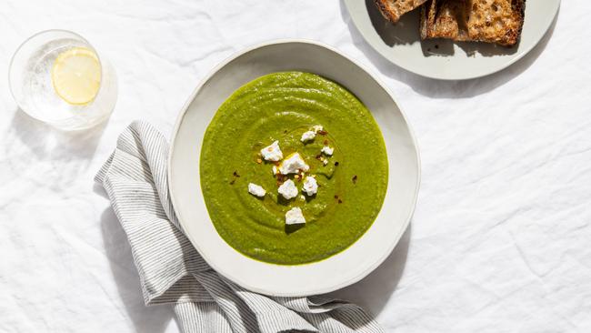 Elizabeth Hewson’s broccoli soup. Picture: Nikki To