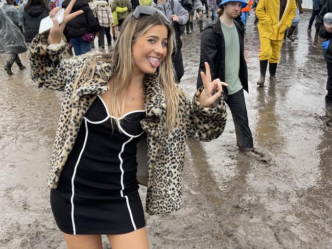 There’s mud everywhere at Splendour in the Grass. Picture: James Weir/news.com.au