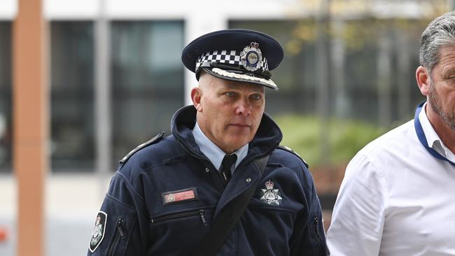 Detective Superintendent Scott Moller was key witness at the inquiry. Picture: NCA NewsWire / Martin Ollman