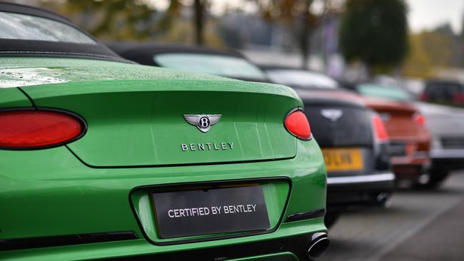 Bentley has announced its intention to stop producing petrol cars in the next six years. From 2026 it will offer only electric cars, with a move to producing only battery electric cars by 2030. Picture: Ben STANSALL / AFP)