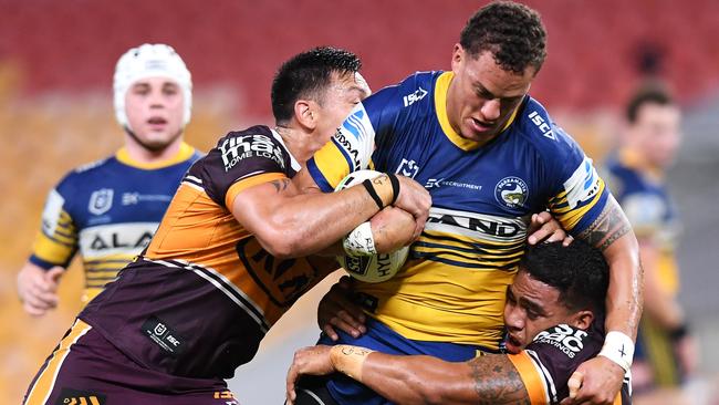 The Broncos-Eels clash delivered the NRL’s highest TV audience in six years. Picture: Bradley Kanaris/Getty Images