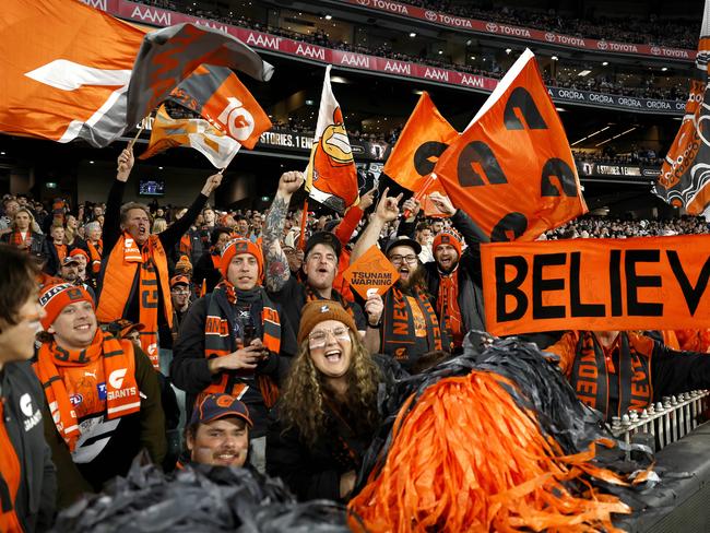 The Giants are confident of drawing more of the Orange Army this year. Picture: Phil Hillyard