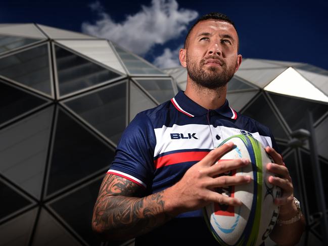 Quade Cooper, the bad boy of Rugby Union has now joined Melbourne Rebels. Picture: Tony Gough