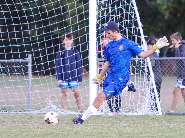 Langdon in action for Gold Coast Knights.