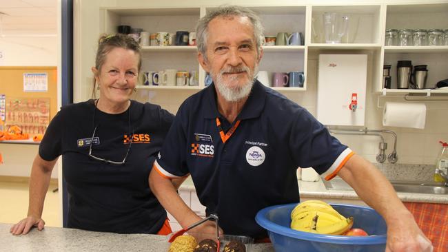 SES Lismore Unit’s catering supremo Raymond De La Porte (on right) with colleague Kelly Bohn, knows that members need to keep their energy levels up. For over 20 years he has ensured the catering at the unit is tasty, healthy and sustaining. Photo: Alison Paterson