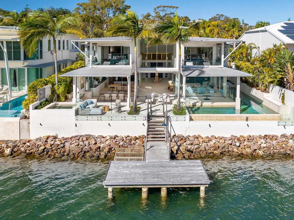 The waterfront mansion in Noosa that Campbell McLaren bought. Picture: Supplied.