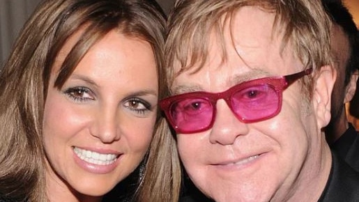 Britney Spears and Elton John have collaborated on a new song, Hold Me Closer. Picture: Elton John AIDS Foundation