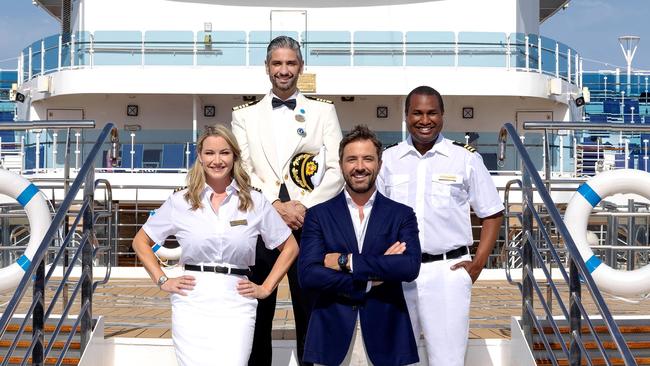 Hannah Ferrier, Daniel Doody, Captain Paolo Arrigo and Darren McMullen for The Real Love Boat.