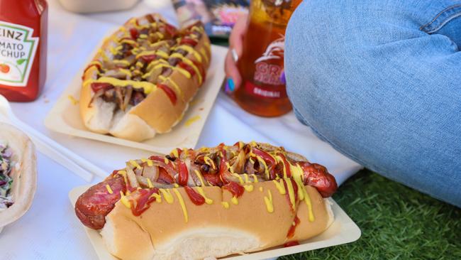 Backyard BBQ Kransky sausage. Picture: Jenifer Jagielski